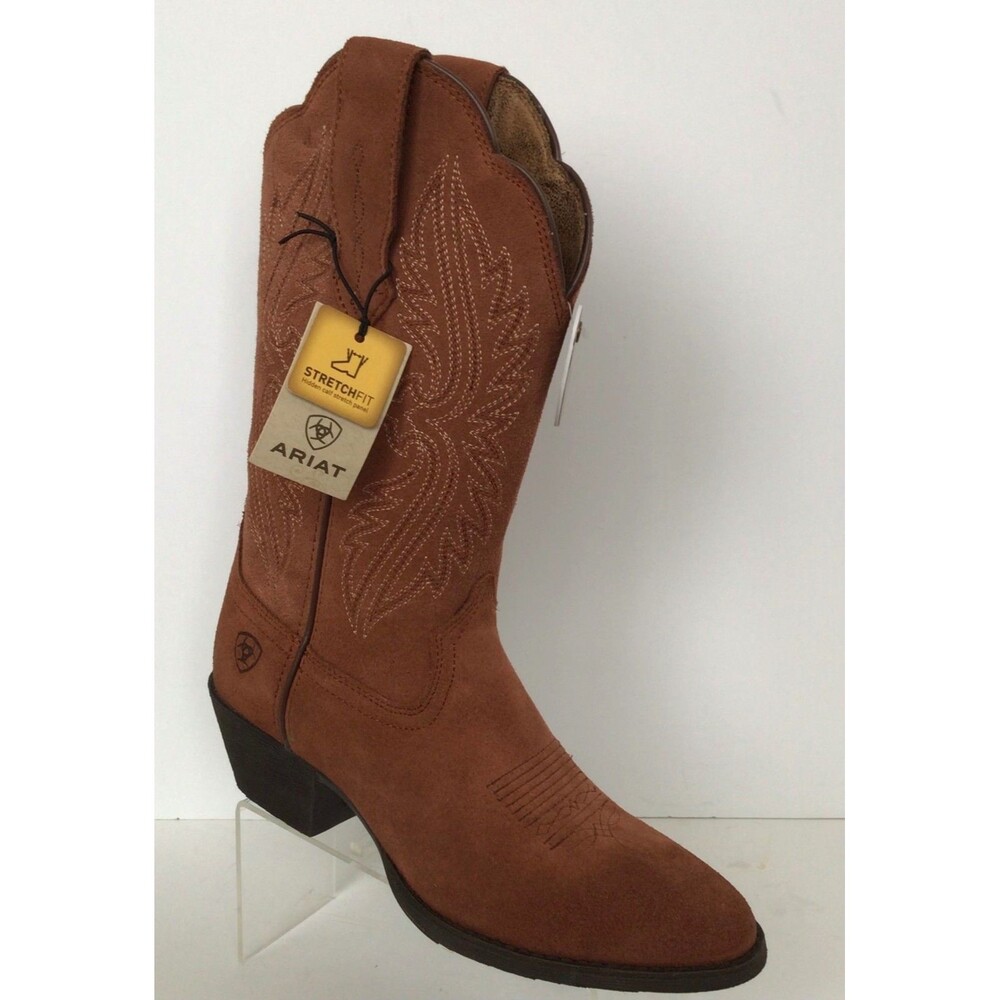 NEW ARIAT Heritage R Toe Stretch Fit Western Boot Style 10048181 Brown (Size 6B)